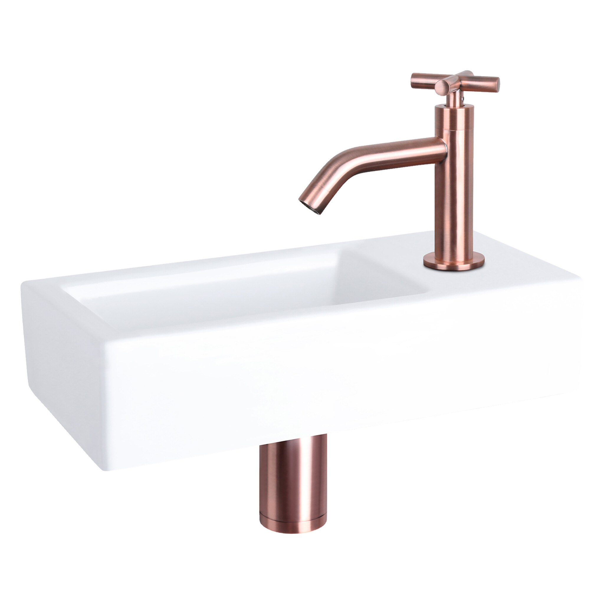 Differnz Ravo Fontein | Rechts | Wit | L38.5 x B18,5 x D9,5 cm