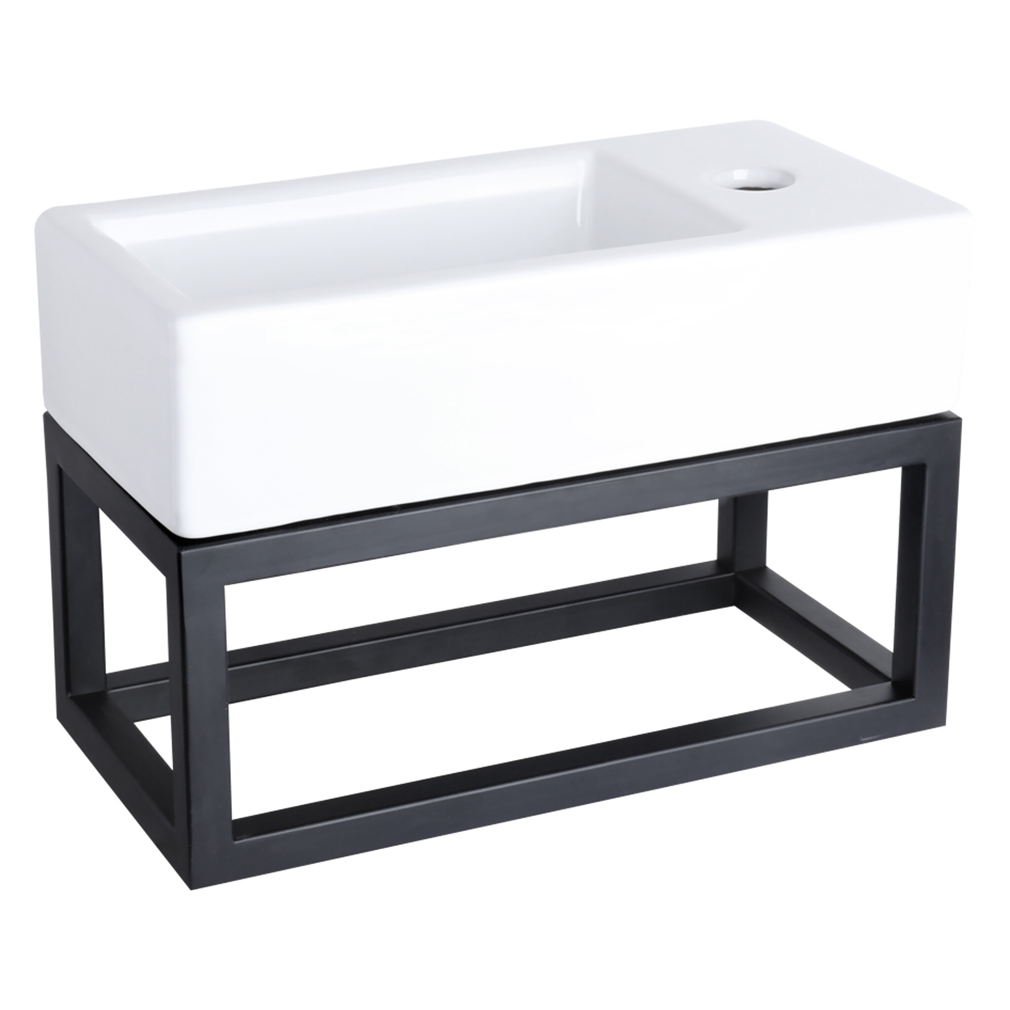 Differnz Ravo Fontein | Rechts | Wit | L38.5 x B18,5 x D9,5 cm