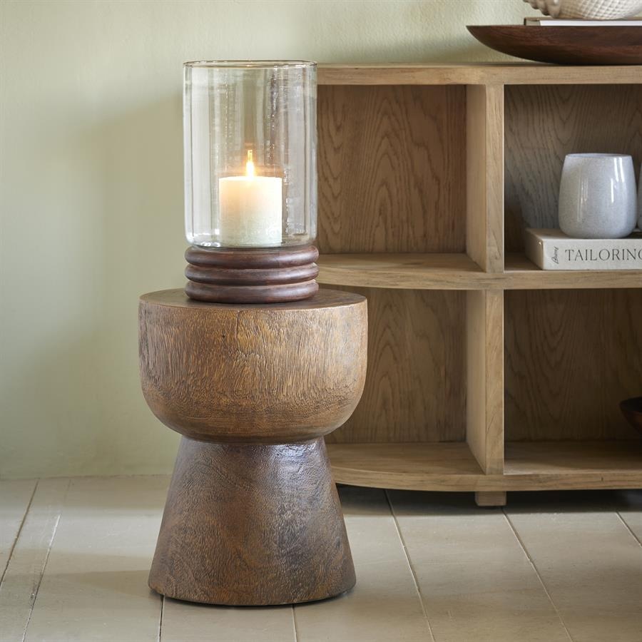 Rivièra Maison Cala Llonga Bijzettafel | Suarhout | H45 x D35 cm