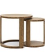Rivièra Maison Astoria Bijzettafel | Set Van 2 | Eikenhout