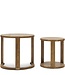 Rivièra Maison Astoria Bijzettafel | Set Van 2 | Eikenhout