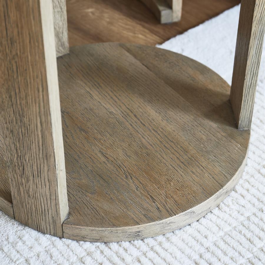 Rivièra Maison Astoria Bijzettafel | Set Van 2 | Eikenhout