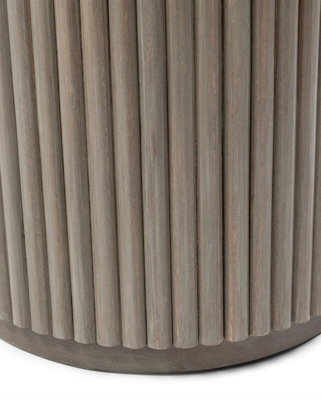 Rivièra Maison Villanova Bijzettafel | Travertijn | H53xD42 cm