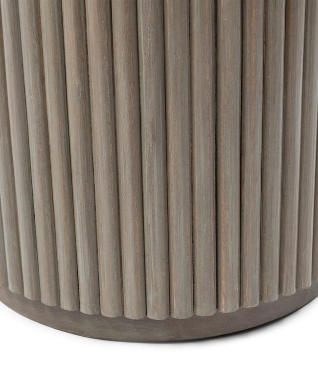 Rivièra Maison Villanova Bijzettafel | Travertijn | H53xD42 cm
