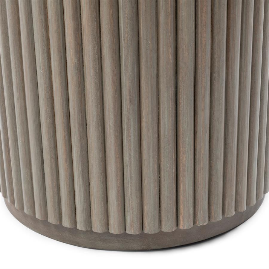 Rivièra Maison Villanova Bijzettafel | Travertijn | H53xD42 cm