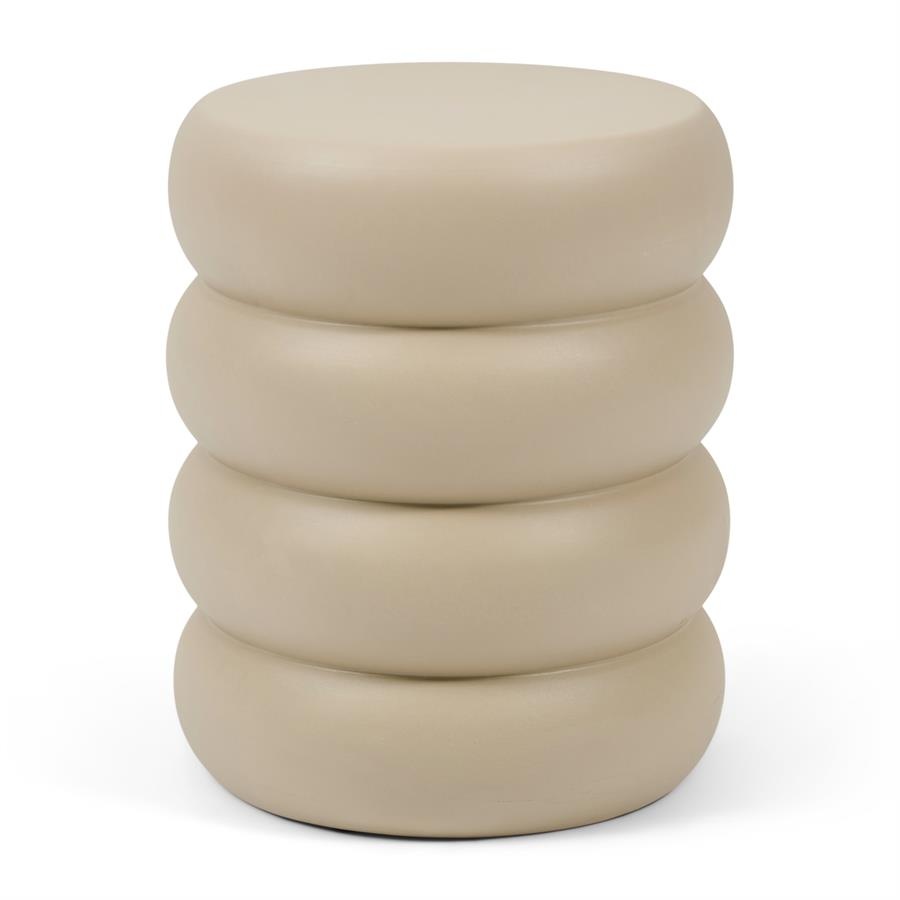 Rivièra Maison Rose Tower Bijzettafel | Warm Beige | H44xD43 cm