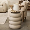 Rose Tower Bijzettafel | Warm Beige | H44xD43 cm