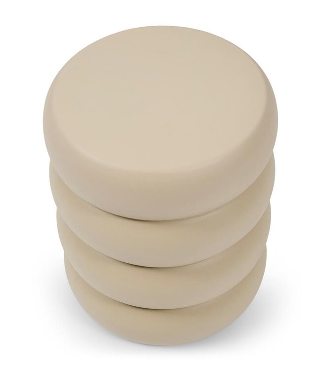Rivièra Maison Rose Tower Bijzettafel | Warm Beige | H44xD43 cm