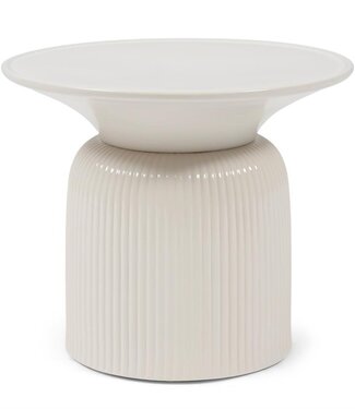 Rivièra Maison Cascais Bijzettafel | Pure White | H40 x D60 cm