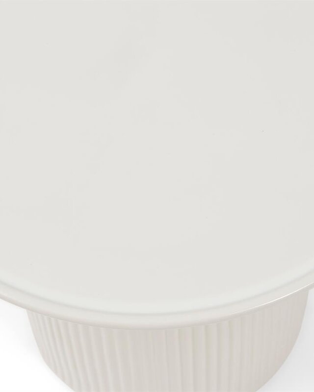 Rivièra Maison Cascais Bijzettafel | Pure White | H40 x D60 cm