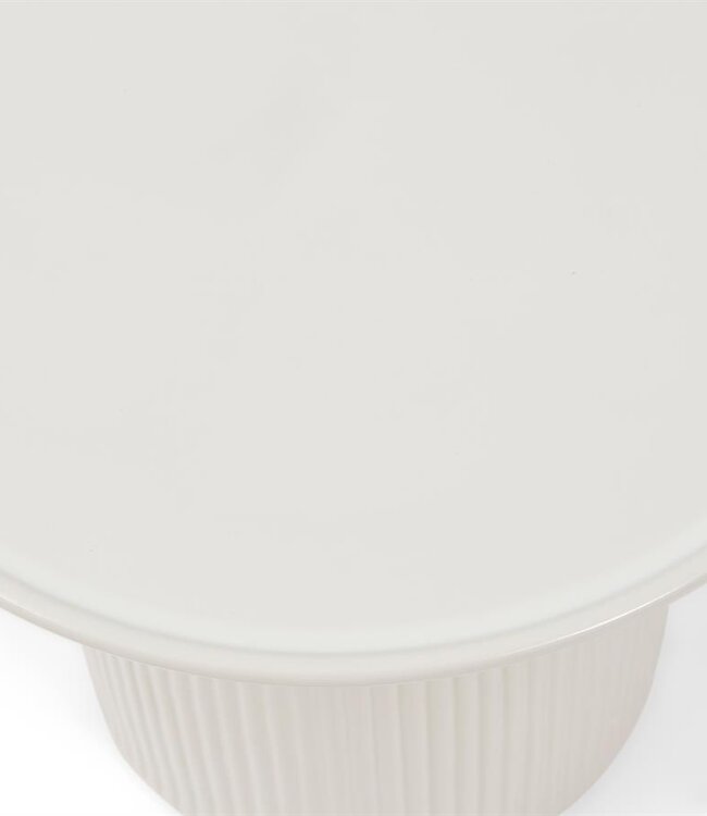 Rivièra Maison Cascais Bijzettafel | Pure White | H40 x D60 cm