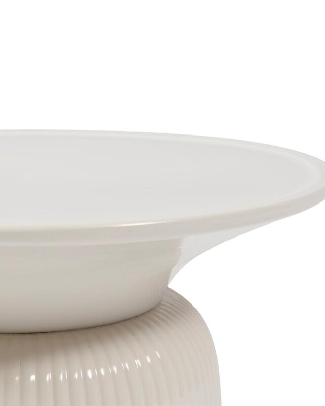 Rivièra Maison Cascais Bijzettafel | Pure White | H40 x D60 cm