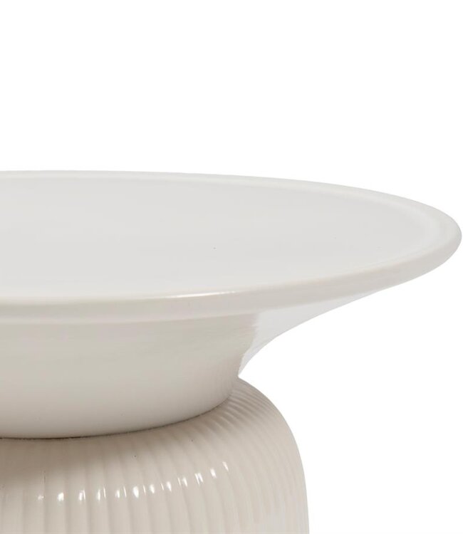 Rivièra Maison Cascais Bijzettafel | Pure White | H40 x D60 cm