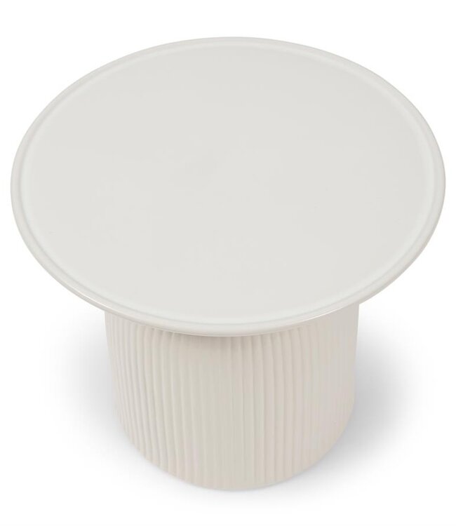 Rivièra Maison Cascais Bijzettafel | Pure White | H40 x D60 cm