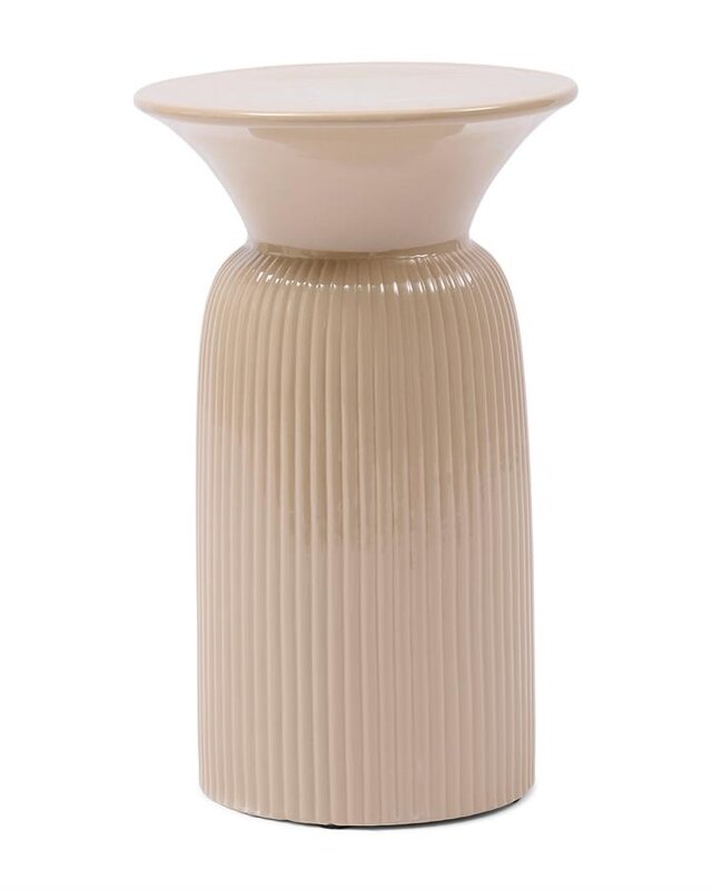 Rivièra Maison Cascais Bijzettafel Hoog | Sand | H52 x D32 cm