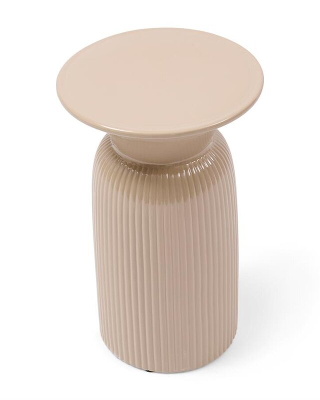 Rivièra Maison Cascais Bijzettafel Hoog | Sand | H52 x D32 cm