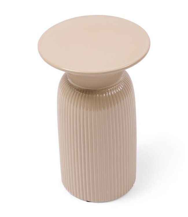 Rivièra Maison Cascais Bijzettafel Hoog | Sand | H52 x D32 cm