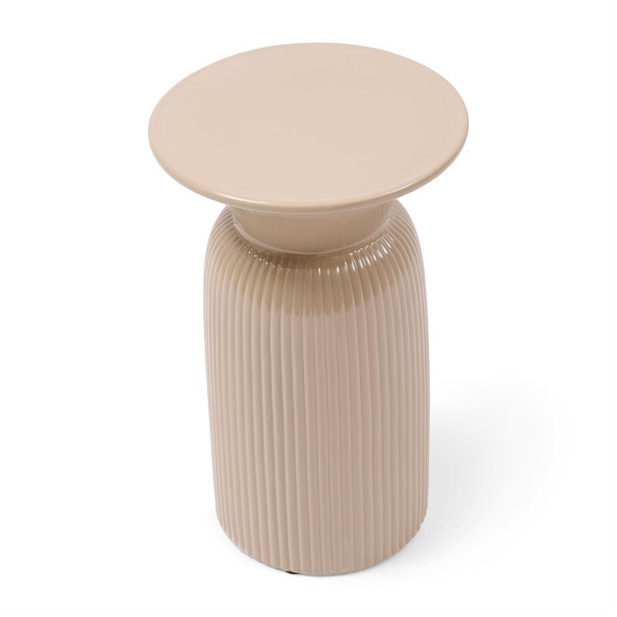 Rivièra Maison Cascais Bijzettafel Hoog | Sand | H52 x D32 cm