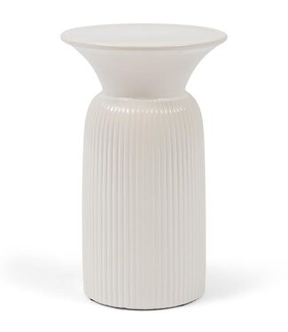 Rivièra Maison Cascais Bijzettafel Hoog | Pure White | H62 x D45 cm