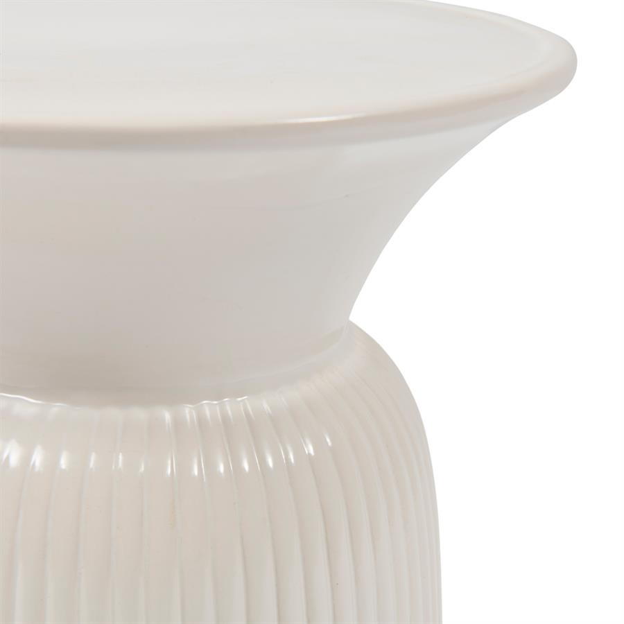 Rivièra Maison Cascais Bijzettafel Hoog | Pure White | H62 x D45 cm