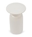 Rivièra Maison Cascais Bijzettafel Hoog | Pure White | H62 x D45 cm