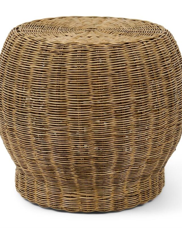 Rivièra Maison Benoa Bijzettafel | Rattan | H45 x D50 cm