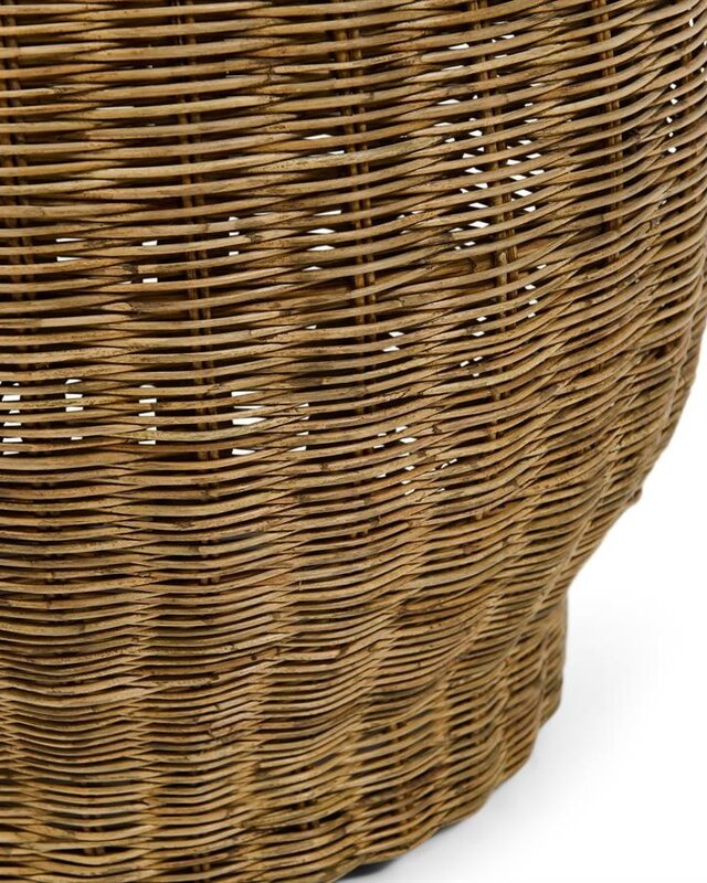 Rivièra Maison Benoa Bijzettafel | Rattan | H45 x D50 cm