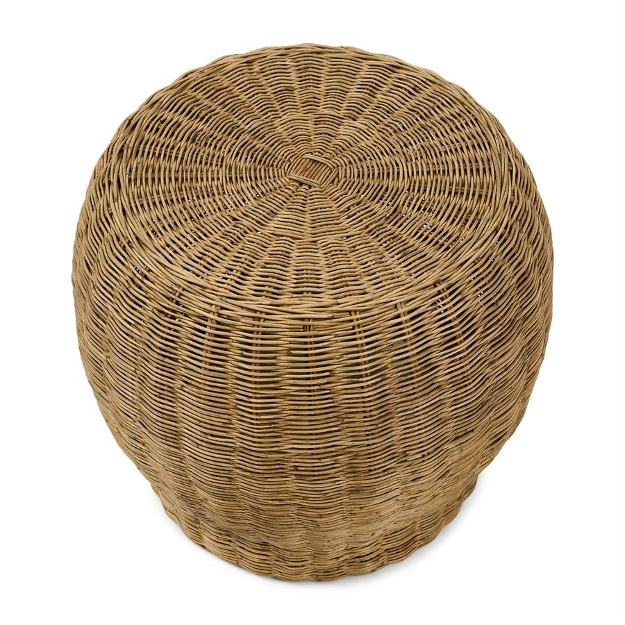 Rivièra Maison Benoa Bijzettafel | Rattan | H45 x D50 cm