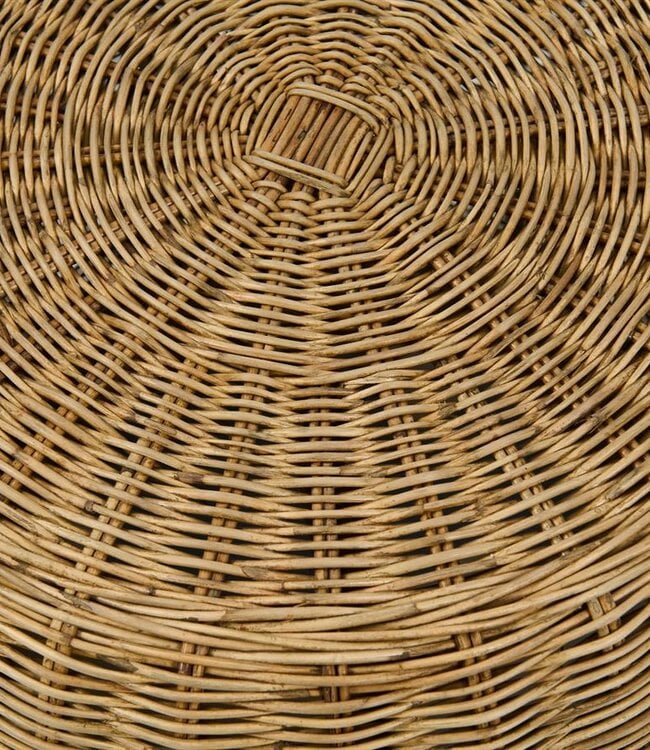 Rivièra Maison Benoa Bijzettafel | Rattan | H45 x D50 cm