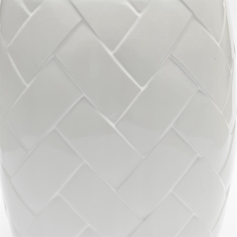 Rivièra Maison Tavira Bijzettafel | Wit | Keramiek | H46 x D37 cm