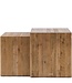 Rivièra Maison Sant Mateu Bijzettafel | Set Van 2 | Eikenhout
