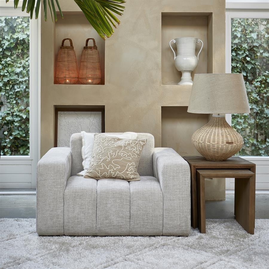 Rivièra Maison Sant Mateu Bijzettafel | Set Van 2 | Eikenhout