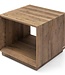Rivièra Maison Mukaab Bijzettafel | Eikenhout | H55xB55xD55 cm