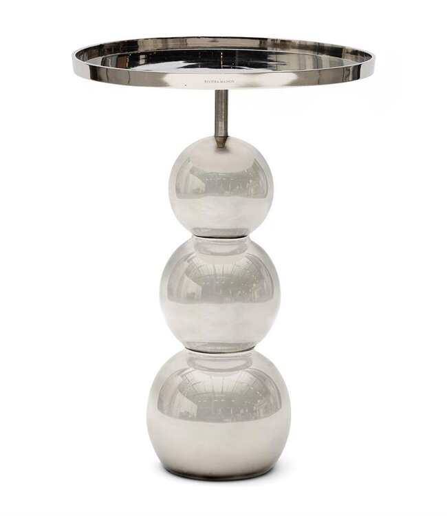 Rivièra Maison Élysée Bijzettafel | Zilver | H56xD40 cm
