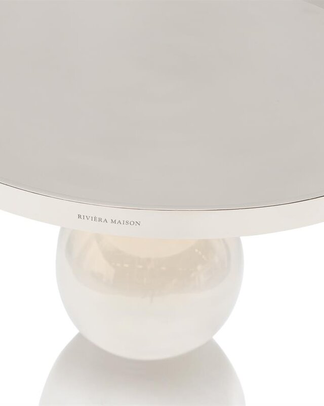 Rivièra Maison Élysée Bijzettafel | Zilver | H56xD40 cm