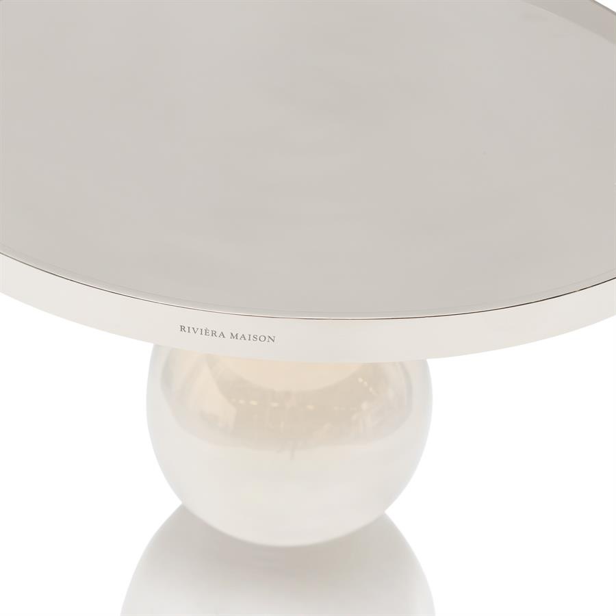 Rivièra Maison Élysée Bijzettafel | Zilver | H56xD40 cm