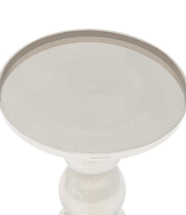 Rivièra Maison Élysée Bijzettafel | Zilver | H56xD40 cm