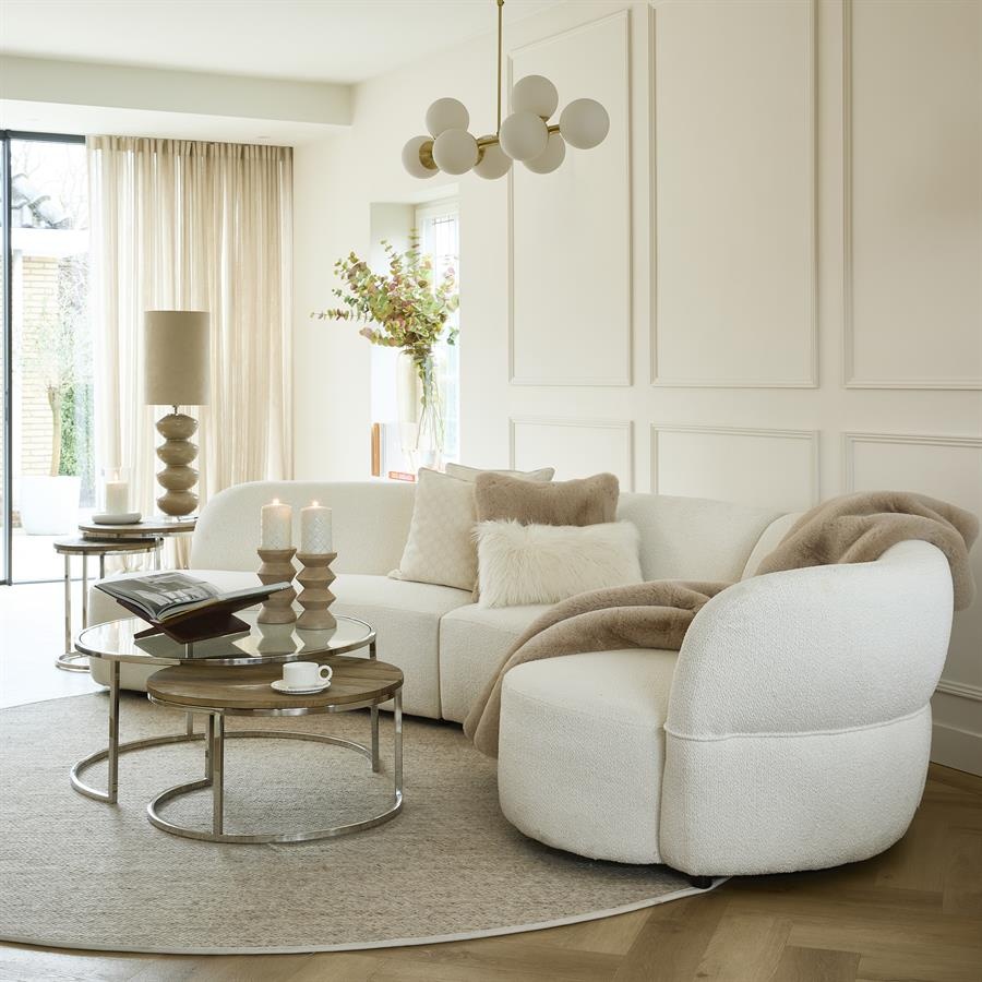 Rivièra Maison Soho Bijzettafel | Set Van 2 | Gerecycled Iepenhout