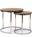 Rivièra Maison Soho Bijzettafel | Set Van 2 | Gerecycled Iepenhout