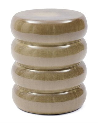 Rivièra Maison Rose Tower Bijzettafel | Olive | Keramiek H44 x D43 cm