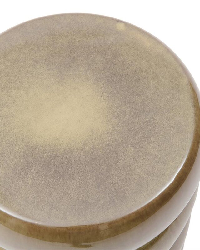 Rivièra Maison Rose Tower Bijzettafel | Olive | Keramiek H44 x D43 cm