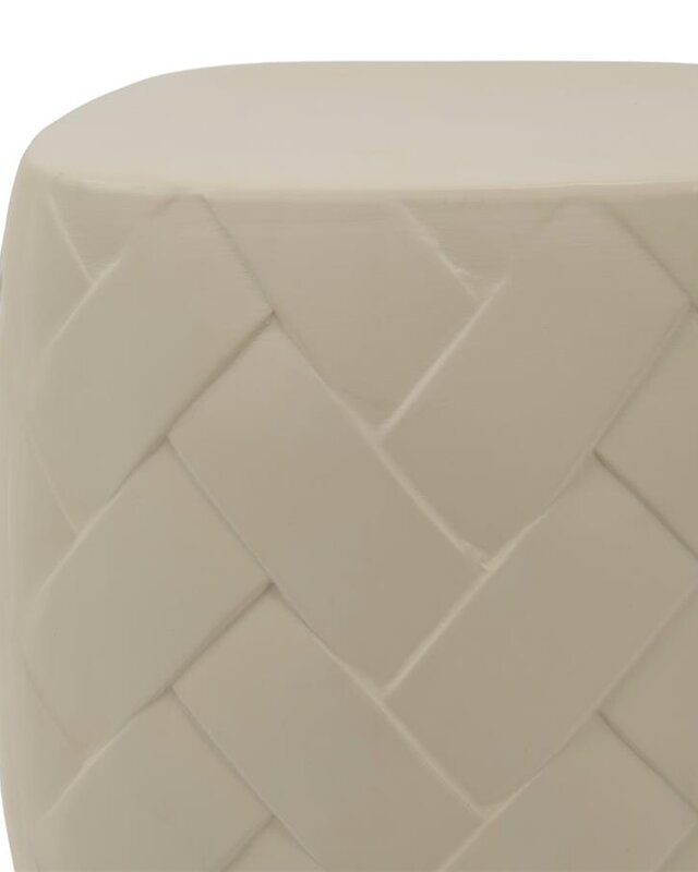 Rivièra Maison Tavira Bijzettafel | Warm Beige | H54 x D46 cm