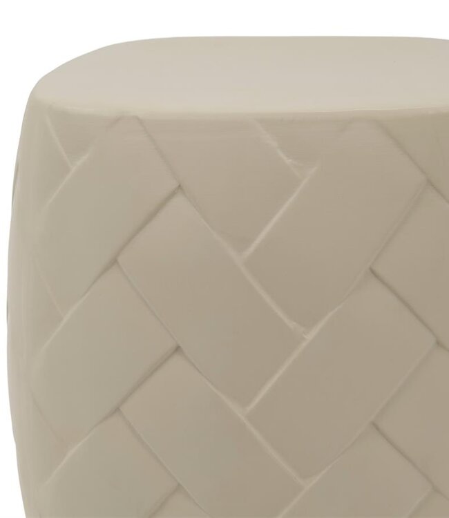 Rivièra Maison Tavira Bijzettafel | Warm Beige | H54 x D46 cm