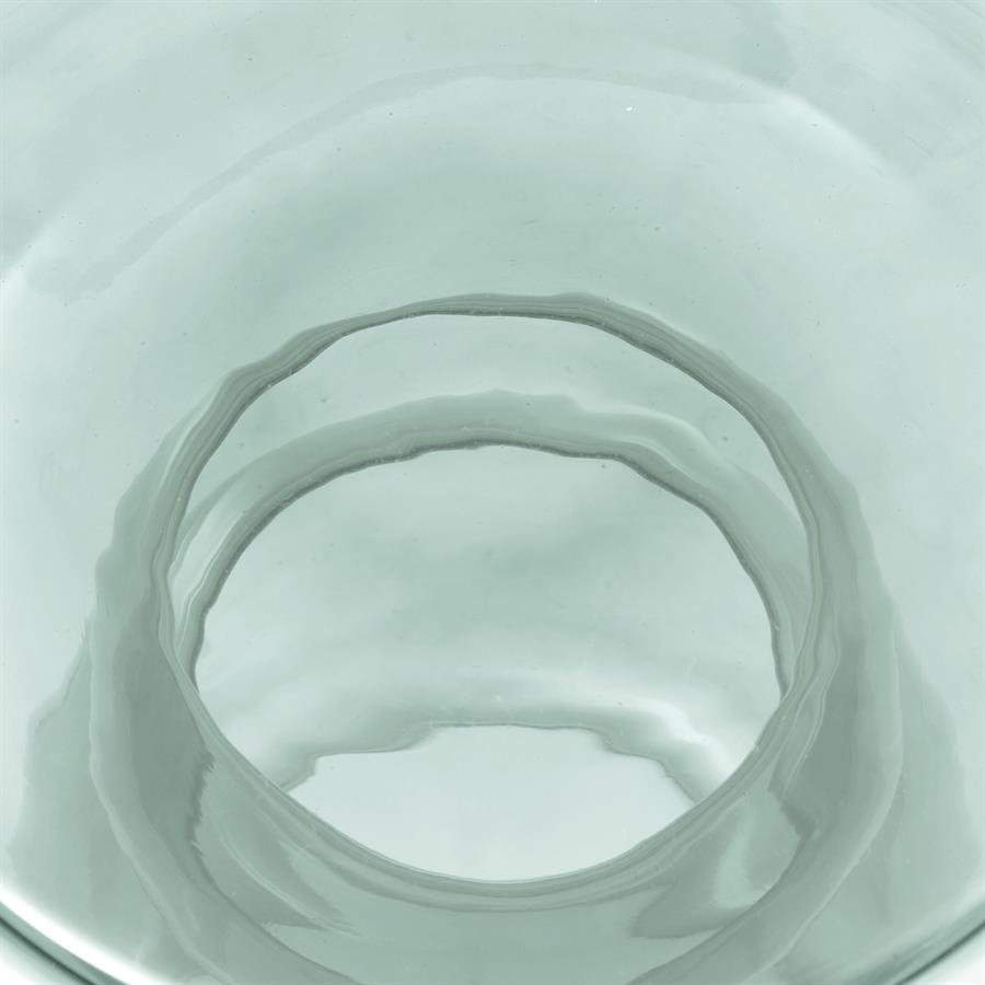 Rivièra Maison Venice Glazen Bijzettafel | Aqua | H45 x D35 cm