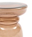 Rivièra Maison Venice Glazen Bijzettafel | Taupe | H45 x D35 cm