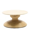 Vedella Bijzettafel | Marmer, Rattan | H40xB70xD70 cm