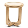 Sant Miquel Bijzettafel | Marmer, Rattan | H45xD40 cm