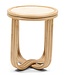 Rivièra Maison Sant Miquel Bijzettafel | Marmer, Rattan | H45xD40 cm