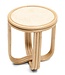 Rivièra Maison Sant Miquel Bijzettafel | Marmer, Rattan | H45xD40 cm