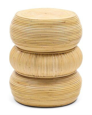 Rivièra Maison Tarida Bijzettafel | Rattan | H50 x D40 cm